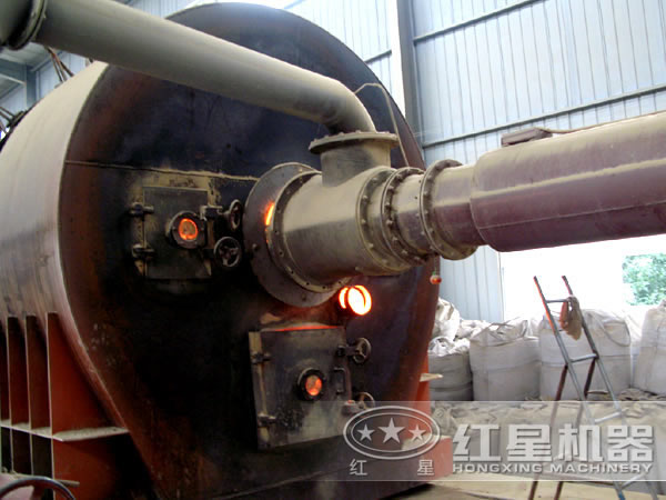 氣燒石灰回轉窯工作現場 氣燒石灰回轉窯工作現場