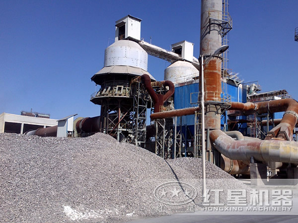 碳酸鈣回轉窯現場作業 碳酸鈣回轉窯現場作業