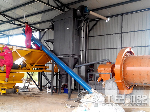 小型粉煤灰球磨機安裝現場 小型粉煤灰球磨機安裝現場