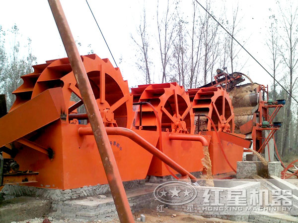 水洗沙機器現場 水洗沙機器現場