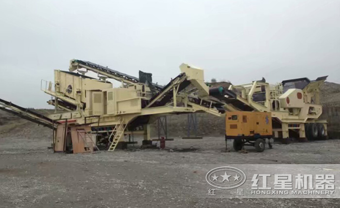 移動式制砂現場 移動式制砂現場