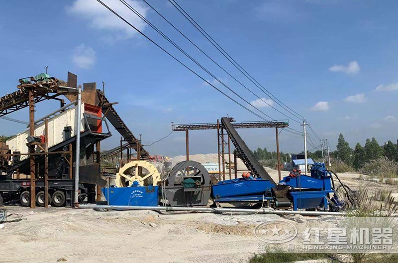 洗砂生產現場 洗砂生產現場