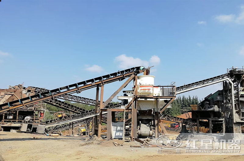 安徽客戶卵石制砂生產線現場 安徽客戶卵石制砂生產線現場