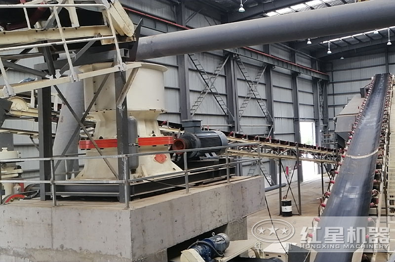 河北客戶卵石破碎生產線現場 河北客戶卵石破碎生產線現場