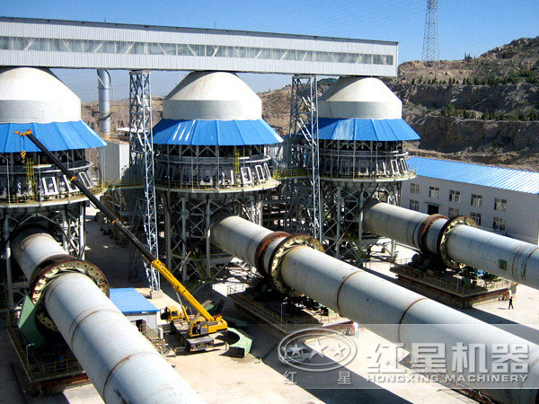 碳酸鈉回轉窯生產現場 碳酸鈉回轉窯生產現場