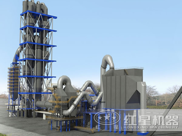 石灰窯生產線結構圖 石灰窯生產線結構圖