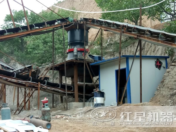 單杠圓錐破工作現場圖 單杠圓錐破工作現場圖