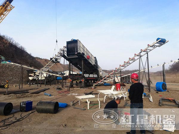 移動破碎站生產現場 移動破碎站生產現場